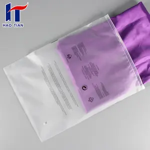 100 Microns PE Matte Small Zipper Plastic CPP Poly Bags For