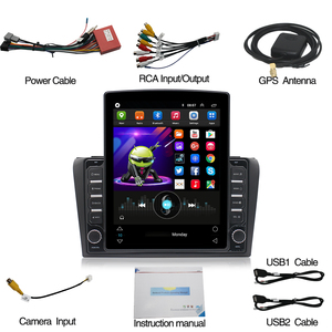 Autoradio Android à Écran Tactile Vertical de 9,7 Pouces avec GPS pour <span class=keywords><strong>Mazda</strong></span> 3 2004-2009, Lecteur DVD Stéréo de Voiture, Carplay 4G, Style Tesla, 2 Din - Product Image 3