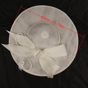 Chapeau Fascinator pour Femme en Résille Élégant Style Rétro à Fausse Plume Idéal pour les Thés, Bals, Courses Hippiques et Événements Formels - Product Image 6