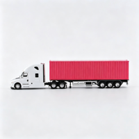 Modèle de camion de transport logistique miniature de qualité supérieure à l'échelle 1:50, à personnaliser soi-même, cadeau d'affaires, collection, décoration de bureau