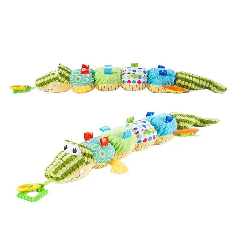 64cm Cartoon Crocodile Plush decorative Pillow Stuffed Animal Crocodile Doll with Clothes plush Toy birthday gift