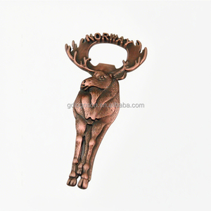 Bán Buôn Nhà Máy Cá Nhân Động Vật Phần Lan Deer Moose Hình Bia Cụ Mở Quốc gia Tên Kim Loại Phần Lan Cổ Mở Chai - Product Image 2