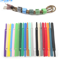 Attaches de câble réutilisables en gros d'usine attaches en nylon de 12mm longueur de 250mm boucle de crochets dos à dos pour organisateurs de câbles colorés