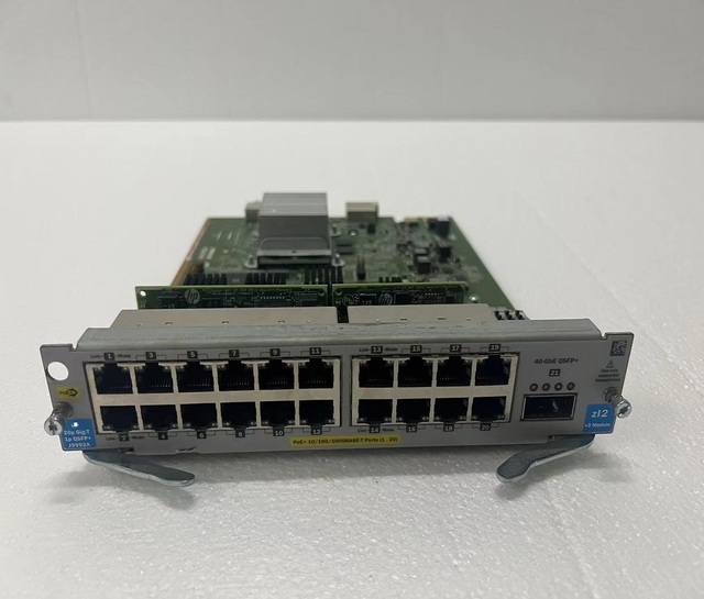 J9992A 20-port PoE+ MACsec & 1-port 40GbE QSFP+ V3 Zl2 Network Switch Module Card