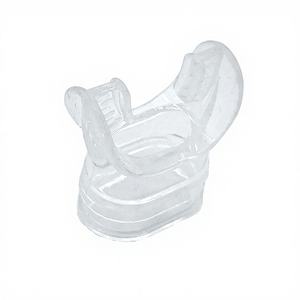 Équipement de sport aquatique d'extérieur en stock d'usine, tuba de plongée, tuba de plongée en apnée, type silicone transparent, pour enfant - Product Image 1