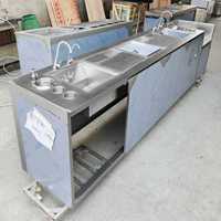 Dispenser Minuman Stainless Steel Lanxin Elektrik Dua Tempat Duduk untuk Bar Koktail 1500W 220-240V Pemanas Komersial Penghangat Makanan