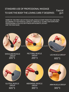 Pistola fasciale portatile massaggiatore tessuto profondo per massaggio a percussione pistola Mini HotBlack <span class=keywords><strong>Friday</strong></span> pistola per massaggio a 4 teste - Product Image 5