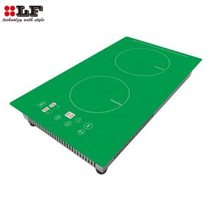 Placa de Inducción Integrada de Alta Potencia de 2 Quemadores, 220V, Eléctrica, con Panel de Cerámica Verde, 3600W - Product Image 3