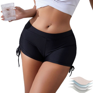 Culotte de bain menstruelle pour femme, coupe shorty, haute absorption, protection anti-fuite, pour le sport - Product Image 6
