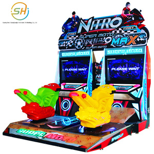 Jeu d'arcade de moto de luxe <span class=keywords><strong>FF</strong></span> de 42 pouces : simulateur de course de conduite à deux joueurs à pièces - Product Image 5