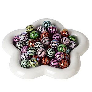 16mm Acrylic Printed Glossy Watermelon Mixed <b>Color</b> Skin <b>Beads</b> DIY Handmade Stringing Pen Mobile Phone Chain Accessory Component - Product Image 6