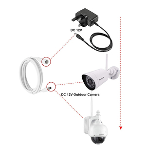 สายไฟต่อ5521 DC เป็น DC 12V 5.5*2.1มม. 20AWG สีขาว - Product Image 4