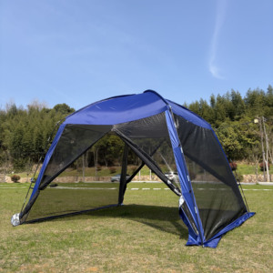 <span class=keywords><strong>Tente</strong></span> dôme en nylon imperméable pour 6 personnes, avec moustiquaire, pour sports de plein air, camping et randonnée, abri solaire hexagonal - Product Image 2