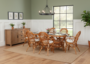 Cómodo Juego de Comedor de Diseño Asiático con Mesa Larga de Indonesia para Interiores de Casa, Hotel o Apartamento - Product Image 6