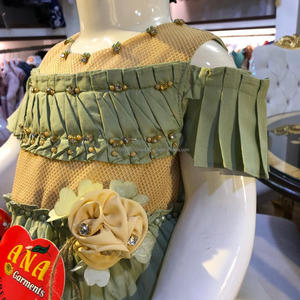 Vestido de encaje con banda para el pelo para niñas, vestido de diseño elegante - Product Image 4