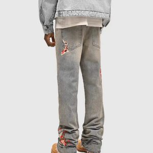 Nuevos <span class=keywords><strong>Jeans</strong></span> de Diseñador a la Moda, <span class=keywords><strong>Jeans</strong></span> de Pierna Recta con Tela Elástica, <span class=keywords><strong>Jeans</strong></span> de <span class=keywords><strong>Hombre</strong></span> de Alta Calidad, <span class=keywords><strong>Jeans</strong></span> Vintage Casuales para <span class=keywords><strong>Hombre</strong></span> - Product Image 3