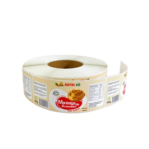 Étiquettes autocollantes personnalisées en vinyle/PET permanent, résistantes à l'eau, aux UV et aux chocs, pour beurre de cacahuète, avec impression sensible à la chaleur - Product Image 6