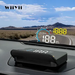 GPS HUD Display M12 HUD obd2 Speedometer Diagnostic Tools with Auto Fuel Consumption On All Cars