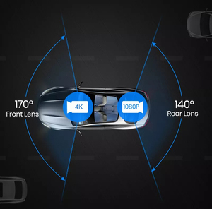 Camera Hành Trình 4K Màn Hình Cảm Ứng Toàn Bộ 10 Inch Mới Nhất Và Tốt Nhất Gương Chiếu Hậu Full HD 1080P Điều Hướng GPS Tầm Nhìn Ban Đêm - Product Image 6