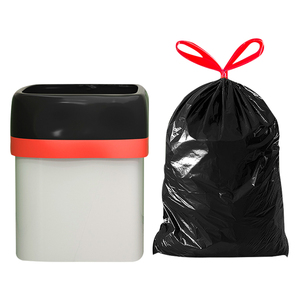 Conveniente sacchetto di plastica con logo stampato personalizzato cucina soggiorno bagno sacco della spazzatura, 45*50cm,per peso 4.4g - Product Image 4