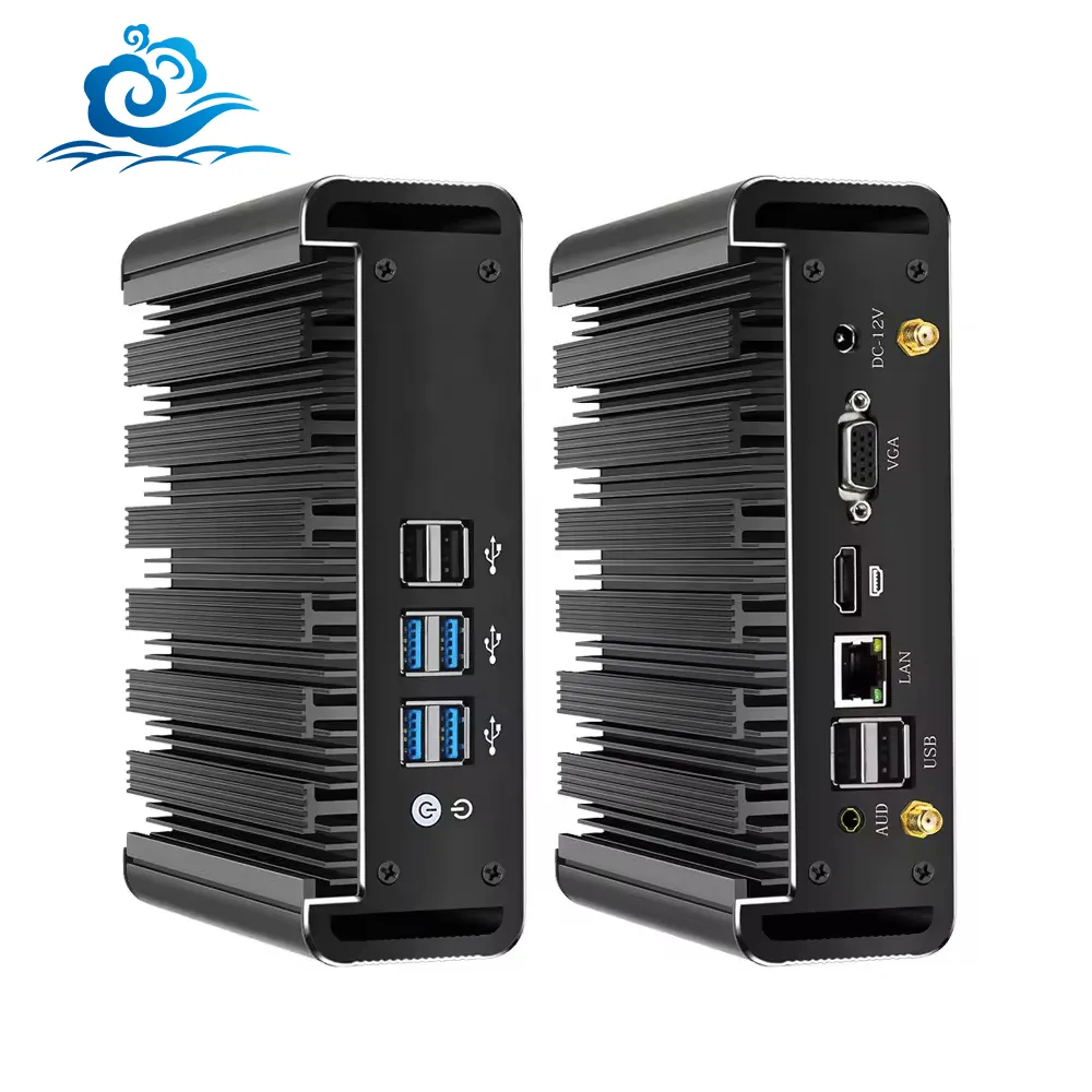 Pc Mini pribadi portabel Core i3 i5 i7 2955U HD-MI VGA 4K HTPC tanpa kipas Computadoras minipc komputer kantor