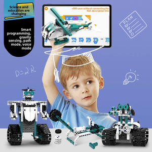 <span class=keywords><strong>Robot</strong></span> Giocattolo STEM <span class=keywords><strong>DIY</strong></span>: Set di Costruzioni con Componenti Elettronici in Plastica ABS per Bambini - Blocchi di Costruzione Intelligenti Controllabili, Regalo - Product Image 5