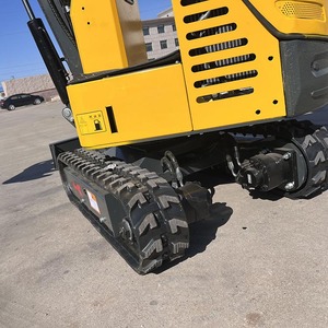 Mini-excavatrice chenillée jaune de Chine, 0,8 tonne, équipement de construction à moteur sur chenilles - Product Image 6
