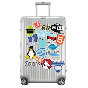 Autocollants durables pour programmeurs et passionnés d'Internet, avec adhésif vinyle résistant, pour téléphone, ordinateur portable, voiture - Java PHP Docker <span class=keywords><strong>HTML</strong></span> - Product Image 6