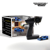 Nouvelles idées de produits 2023 C64 RC Car Racing 1:76 Scale Drift Car With Gyro Radio Full Proportional Remote Control Toys RTR Version