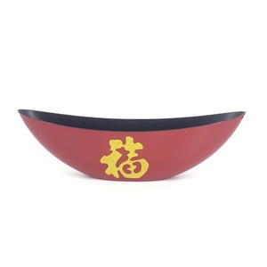 Pot de fleurs du Nouvel An chinois, grand seau porte-bonheur rouge et or, ensemble de décoration de bureau ou sur pied - Product Image 5