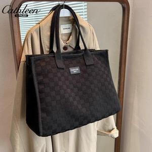 Bolsa de Lona de Gran Capacidad para Mujer, Nueva Moda, Bolso de Mano para Salir, Bolso de Hombro para Mamá, Bolso de Compras - Product Image 6