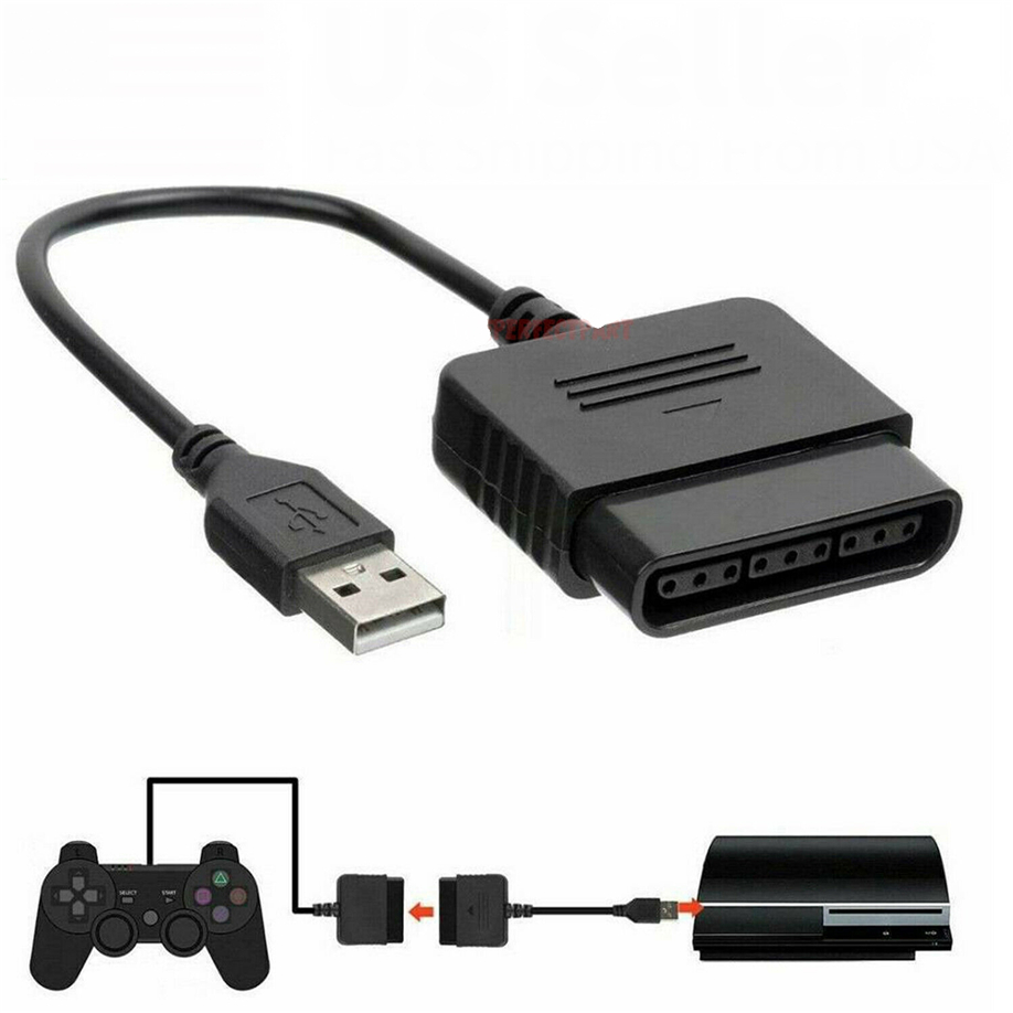 Yunir Convertitore Da Controller PS3 A USB Per PC E Console - Plug And Play, Nero - 2