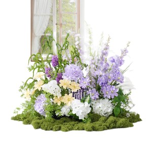 Bouquet de fleurs artificielles Greenway en mousse et soie pour vitrine et décorations photographiques - Product Image 1