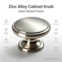 Poignée de meuble moderne en alliage de zinc pour tiroir, porte, armoire de cuisine et placard, forme champignon