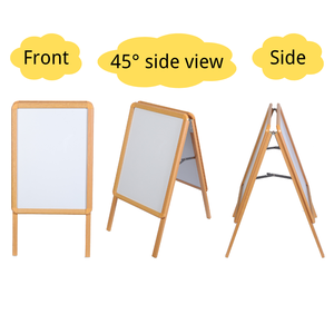 Expositor de Carteles de Doble Cara con Marco en A, Diseño Desplegable, Marco de Aluminio, Tamaño Personalizable para Ferias Comerciales y Publicidad Empresarial - Product Image 4