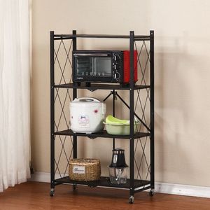 Youhui Multi Tier <b>Storage</b> Rack 10in Height With Wheels <b>For</b> <b>Kitchen</b> Living Room Bedroom Organizer Shelf <b>Unit</b> - Product Image 4