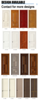 Portes en bois modernes sans cadre, étanches, en MDF moulé, prix usine, structure nid d'abeille, pour appartement, chambre, hôtel, usage intérieur