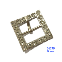 Boucle de chaussure en métal de haute qualité, forme carrée, avec strass en cristal, 10 mm