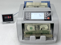 Avec grande calculatrice LCD Compteur de billets d'argent Compteur et détecteur de billets de banque