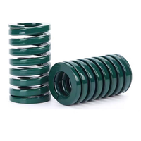 Resorte de compresión rectangular verde de alta resistencia para mano derecha Yu Laotou TT-1 Silichrom, 137 lb, 3 mm DI, 6 mm DE, inyección de plástico