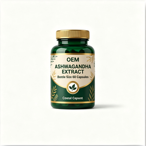 Extrait de racine d'Ashwagandha OEM ODM GMP Halal 60 capsules 600 mg par portion 5 % de Withanolides - Product Image 1