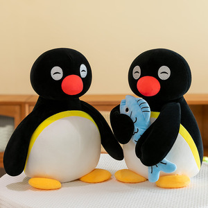 Jouets en <span class=keywords><strong>peluche</strong></span> pingouin mignons, animaux en <span class=keywords><strong>peluche</strong></span> <span class=keywords><strong>Pingu</strong></span> de dessin animé, oreillers de sommeil pour enfants, jouet de machine à griffes Plushine - Product Image 3