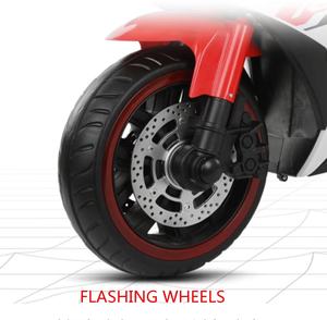 <span class=keywords><strong>Moto</strong></span> électrique 6V pour enfants de 8 ans avec chargeur, roues LED, télécommande, 2 roues, en plastique rose, fonctionnalités de <span class=keywords><strong>course</strong></span> - Product Image 4