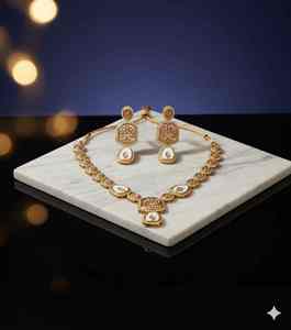 Conjunto de Collar Antiguo de Calidad Estándar de 77 g para Mujer, Joyería de Moda, Boda, Fiesta, Festival, Ropa de Novia - Product Image 2