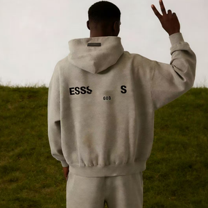 Sudadera con Capucha Fear of Man para Hombre, Sudadera con Estampado Geométrico <span class=keywords><strong>SP</strong></span>, Estilo Gótico Urbano, Sudadera de Algodón Grueso de Alta Calidad, GOD - Product Image 2