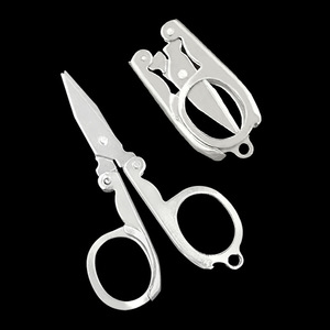 Nahe Folding Scissors Stainless Steel Compact Portable Travel Home Use Lightweight Foldable Shears For Fishing Line Cutting - Product Image 4