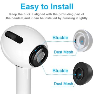 NEW BEE 6 paires d'embouts d'oreille en silicone à mémoire de forme en mousse S M L pour <span class=keywords><strong>AirPods</strong></span> <span class=keywords><strong>Pro</strong></span> - Product Image 3