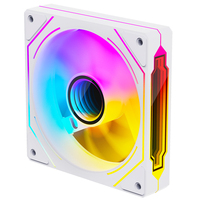 Ventilador de Refrigeración para PC XINMAI de 120 mm, Negro y Blanco, ARGB PWM, Ventilador de Doble Color para Chasis de Ordenador, Rodamiento Hidráulico, OEM ODM