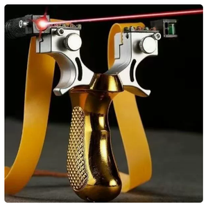 Fionda da Caccia Modello D-889 a Doppio Filo, ad Alta Precisione, con Gomma Piatta a Pressione Rapida, Automatica, con Mirino Laser Orizzontale - Product Image 1