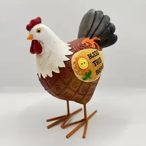 Customizable Resin Rooster Blessing Decorations